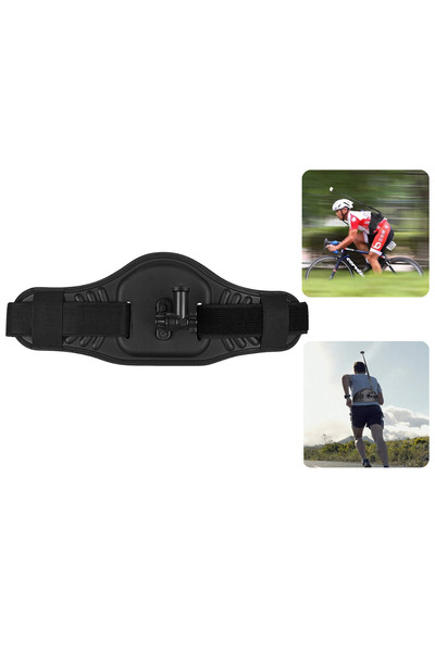 Coverzone 1/4 Vida Uyumlu Bele Takılan Kamera Tutucu Kemer 180° Ayarlı Spor V...
