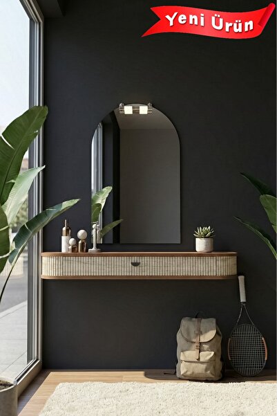 Platinreyon VERA DRESUAR CEVİZ MDF KAPAK TRAVERTEN