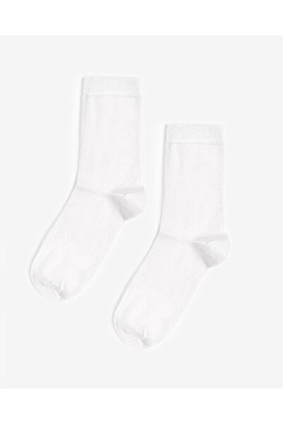 Bolero Γυναικείες κάλτσες χωρίς ραφές Bamboo 2-pack Λευκές