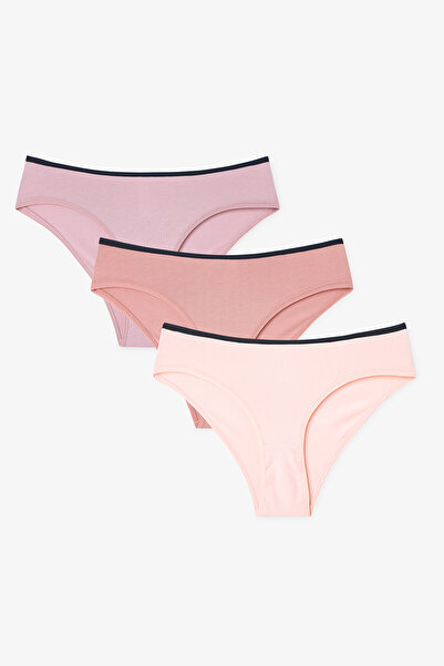 Penti Multi-Colored Earth Tones 3-Piece Slip Panties