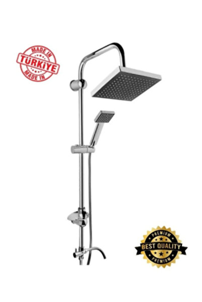 rasputin Lüks Kare Gümüş Yağmurlama Robot Tepe Duş Seti Duş Başlığı Takımı
