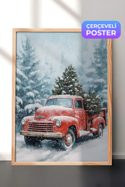 Postifull Slika u drvenom okviru, set postera i okvira, serija za novogodišnj...