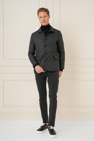 Efor KA 081 Slim Fit Siyah Spor Kaban