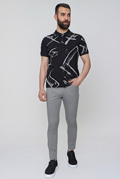 Efor P 1087 Slim Fit Füme Spor Pantolon