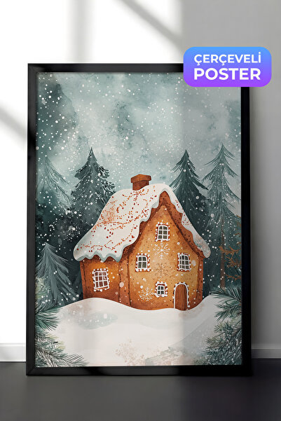 Postifull Crna uokvirena slika, set postera i okvira, serija za novogodišnju ...