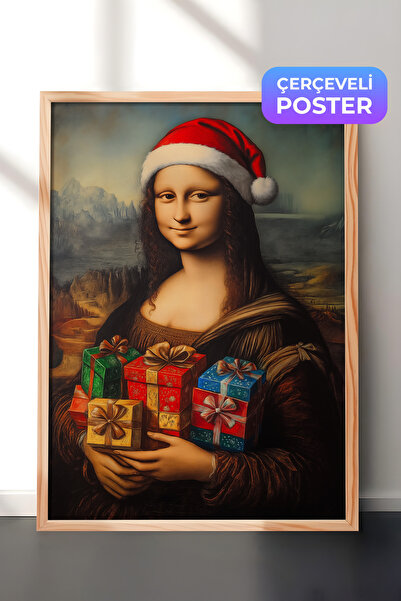 Postifull Slika u drvenom okviru, set postera i okvira, serija za novogodišnj...