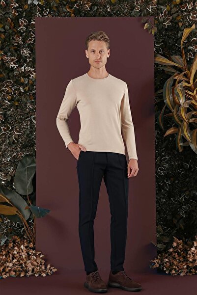 Efor P 1130 Slim Fit Lacivert Spor Pantolon