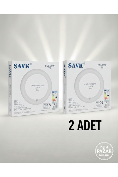 şavk 2 adet Simit Floresan Lamba • Dijital Pazar Deposu