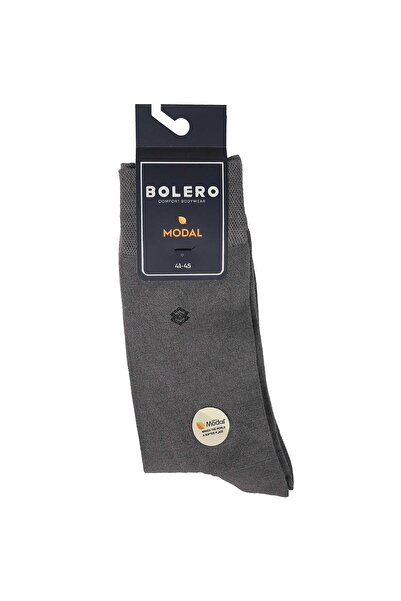 Bolero Erkek Premium Dikişsiz Modal Çorap Füme