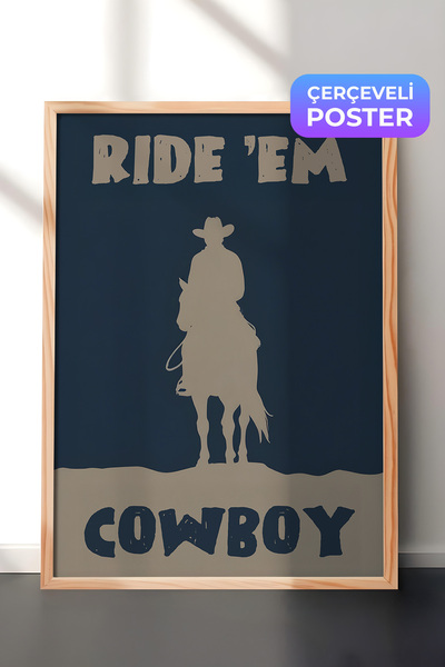 Postifull Slika u drvenom okviru, Ride Em' Cowboy, Kuhinjska slika iz serije ...