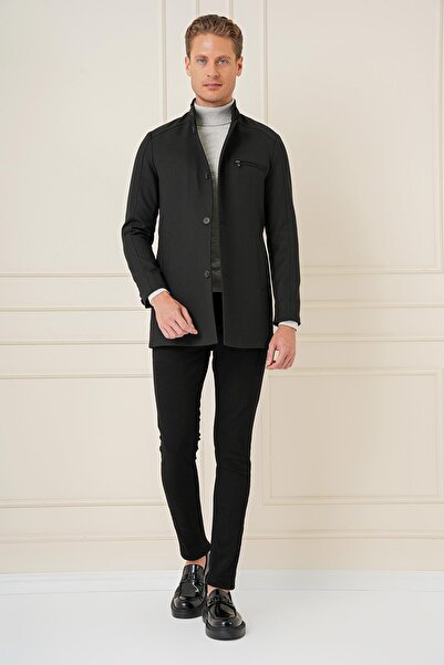 Efor KA 089 Slim Fit Siyah Spor Kaban