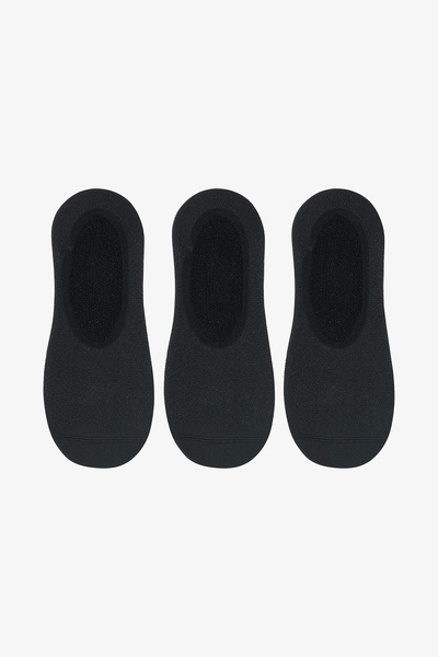 Penti Sporty Mesh 3'lü Siyah Babet Çorabı