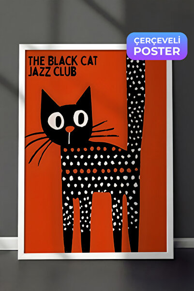 Postifull Slika u belom okviru, Jazz klub "Crna mačka" - 2, Kuhinjska zidna s...