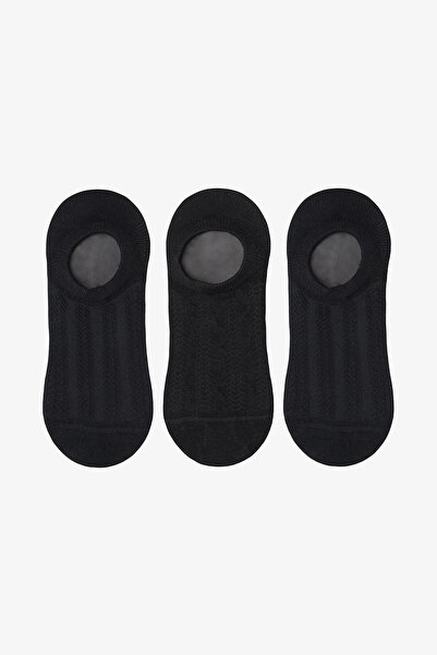 Penti 3 Çift Pamuklu Kendiden Desenli Sneaker Çorap