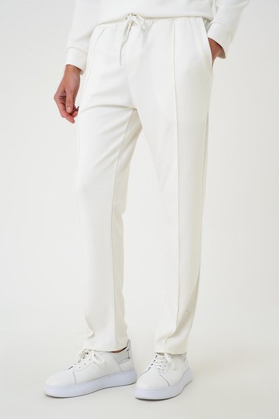 Efor Men's Slim Fit Jogger Ecru Off-White Trousers Atp 034