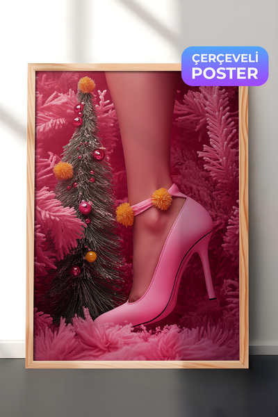 Postifull Slika u drvenom okviru, set postera i okvira, serija za novogodišnj...