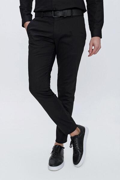 Efor P 1112 Slim Fit Siyah Spor Pantolon