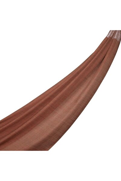 ipekevi Шаль з вовни та шовку з малюнком 06408-Мідь