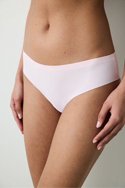 Penti Chiloți brazilian roz tăiați cu laser Inviisble