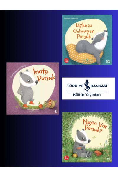 TÜRKİYE İŞ BANKASI KÜLTÜR YAYINLARI Uykusu Gelmeyen Porsuk - İnatçı Porsuk - ...