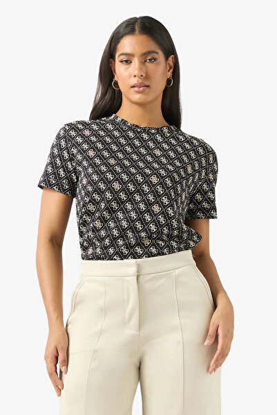 Guess Γυναικείο πολύχρωμο μπλουζάκι Active Regular Fit Rhombus V5BI14I3Z14-PJ5U