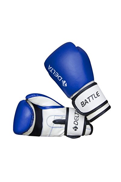 Delta Battle Dura-Strong Blue-White Boxing Gloves