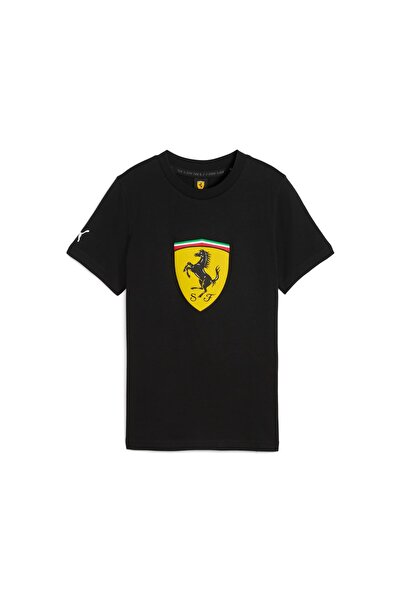 Puma SCUDERIA FERRARI Sportswear BIG SHIELD Genç Renkli Tişört