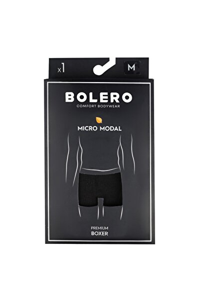 Bolero Erkek Mikro Modal Boxer Siyah