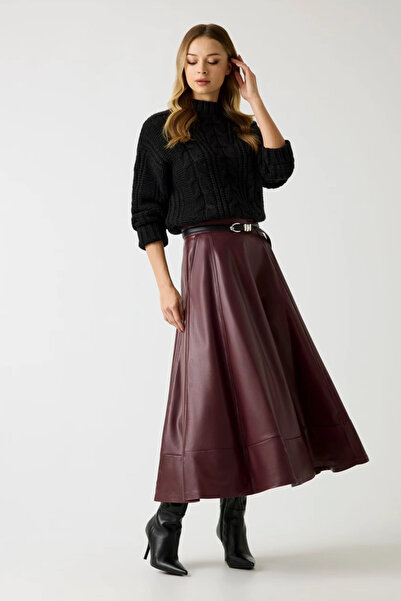 Guess Γυναικεία καφέ φούστα Jene W5BD71K8S30-G1G5