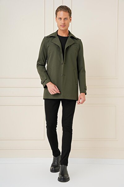 Efor KA 086 Slim Fit Haki Spor Kaban