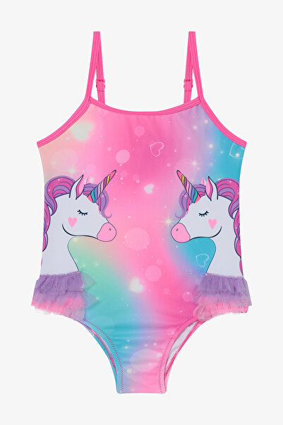 Penti Kız Çocuk Sweet Unicorn Fırfırlı Sport Mayo