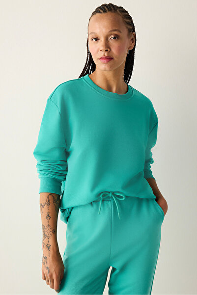Penti Oversize Active Yeşil Sweatshirt