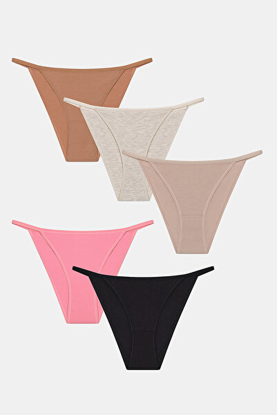 Penti Föld tónusú pántos 5 részes többszínű csúszóbugyi