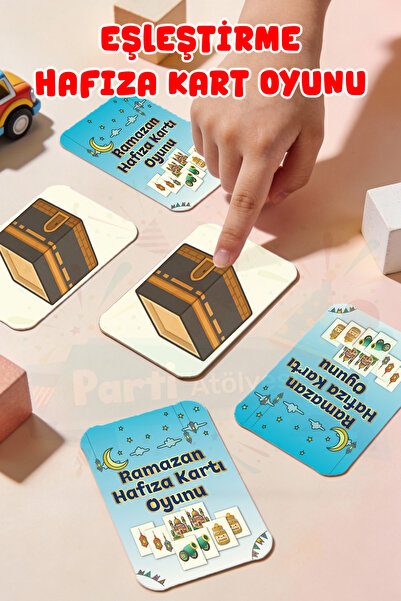 Parti Atölyesi Ramazan Tema Eşleştirme Hafıza Kart Oyunu - 40 Adet