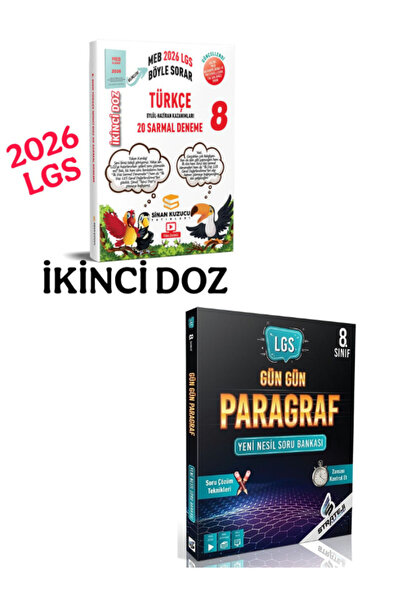 SİNAN KUZUCU YAYINLARI 8.SINIF SİNAN KUZUCU 2.DOZ TÜRKÇE SARMAL DENEME+ GÜN G...