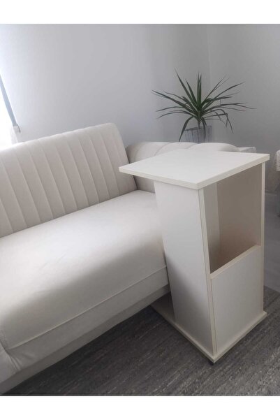 Poyraz Furniture Accessory C Yan Cepli, Yan Sehpa ,Tekerlekli Sehpa