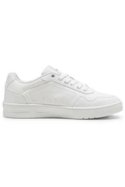 Puma PUMA Court Classy - بلوم أبيض وأسود، لون فضي