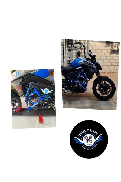 Sevinç Moto nk 250 koruma demiri mavi