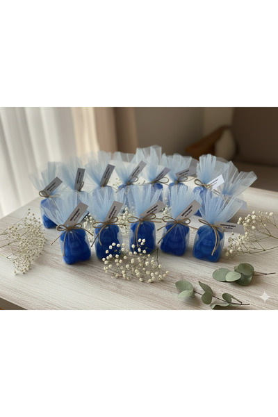 afezba Düğün Nişan Kına Hediyelik Sünnet Günü İçin Tül İçinde Ayıcık (Yazı Ya...