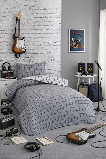 Ceyizza Single Quilted Bedspread Set - Double Sided