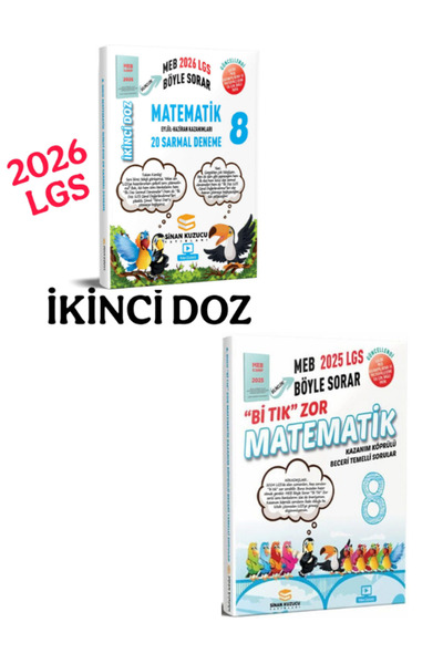 SİNAN KUZUCU YAYINLARI 8.SINIF 2.DOZ SARMAL MATEMATİK + SİNAN KUZUCU Bİ TIK Z...