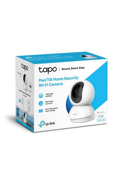 TP-LINK Tapo C200 1080p FHD İç Mekan Wifi Güvenlik Kamerası Hareket Tespit Ve Takibi 360D 9m Gece Görüşü