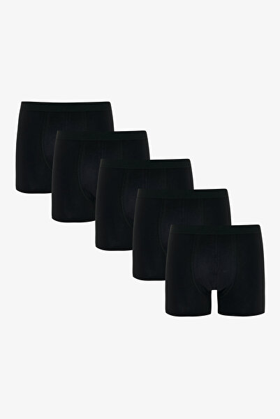 Penti Erkek Pamuklu Basic Black 5li Boxer