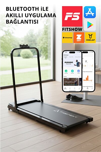 Triathlon T‑228 Katlanabilir Yürüyüş ve Koşu Bandı | 2HP Motor | 10 km/h Hız ...