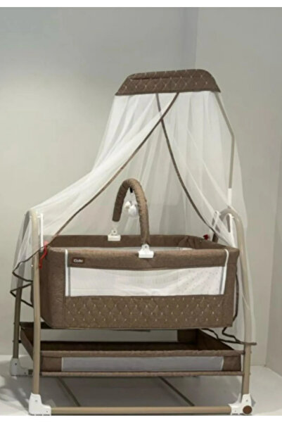 TURHANBEBE Gold Plus Anne Yanı Asansörlü Tekerlekli Beşik