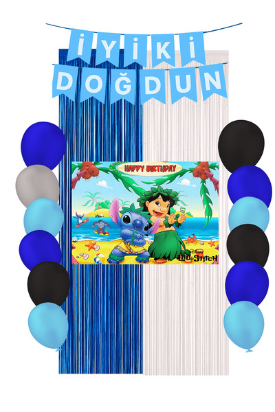 HAPPYLOOPPARTY مجموعة ستِتش ليلو وستِتش أنجل لتزيين حفلات أعياد الميلاد مقاس ...