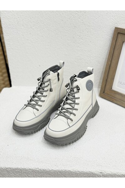 Guja 26K310-13 LASTİK BAĞCIKLI HAKİKİ DERİ SPOR BOT KADIN