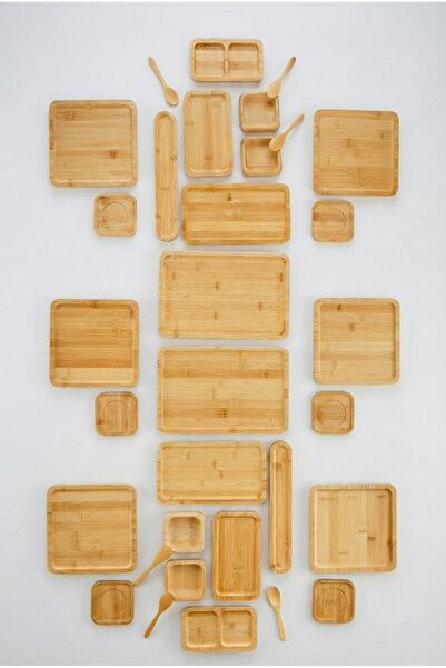 Home Bambu 32 Parça 6 Kişilik Amazon Serisi/Kahvaltı Seti/Kahvaltı Takımı/Sun...