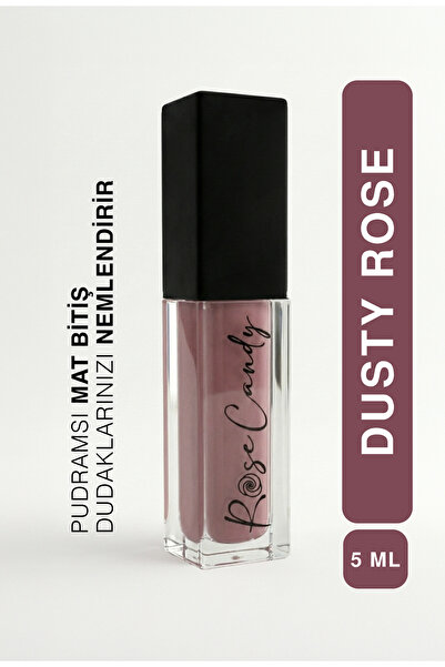 Rose Candy Mat & Nemlendirici Etkili Dudak Parlatıcısı|Likit Mat Ruj|Pembe|Du...