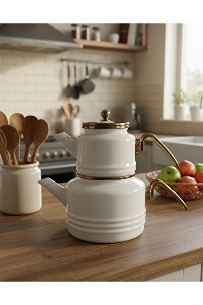 ALEV EMAYE Vintage Emaye Çaydanlık